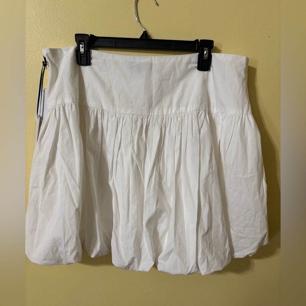 Nordstrom White Gathered Mini Skirt - Picture 4 of 9